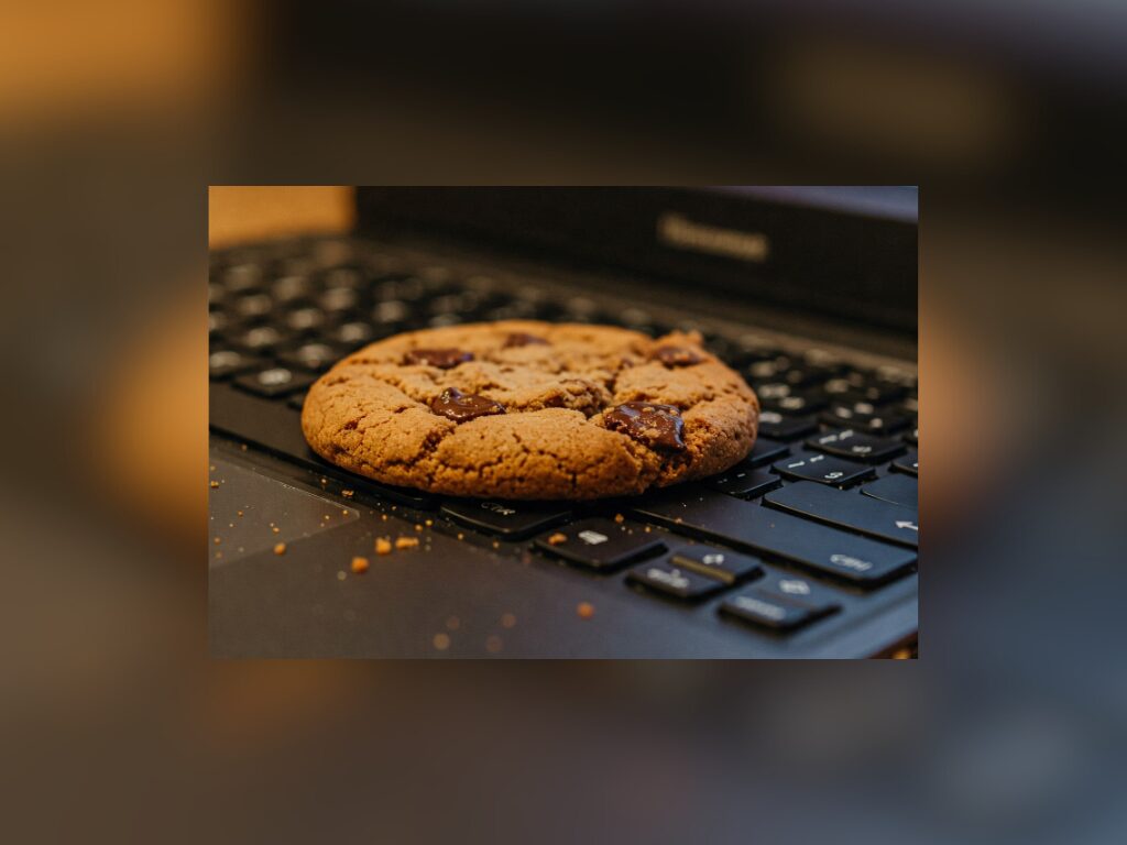 cookie on a keyboard