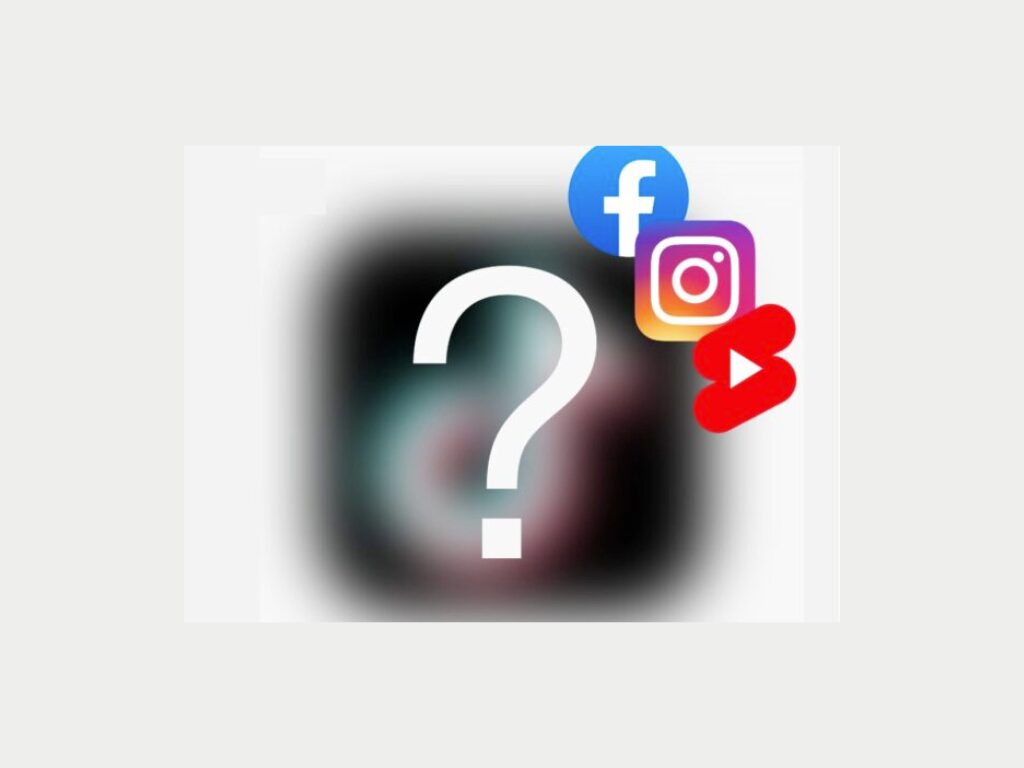 social icons and a question mark