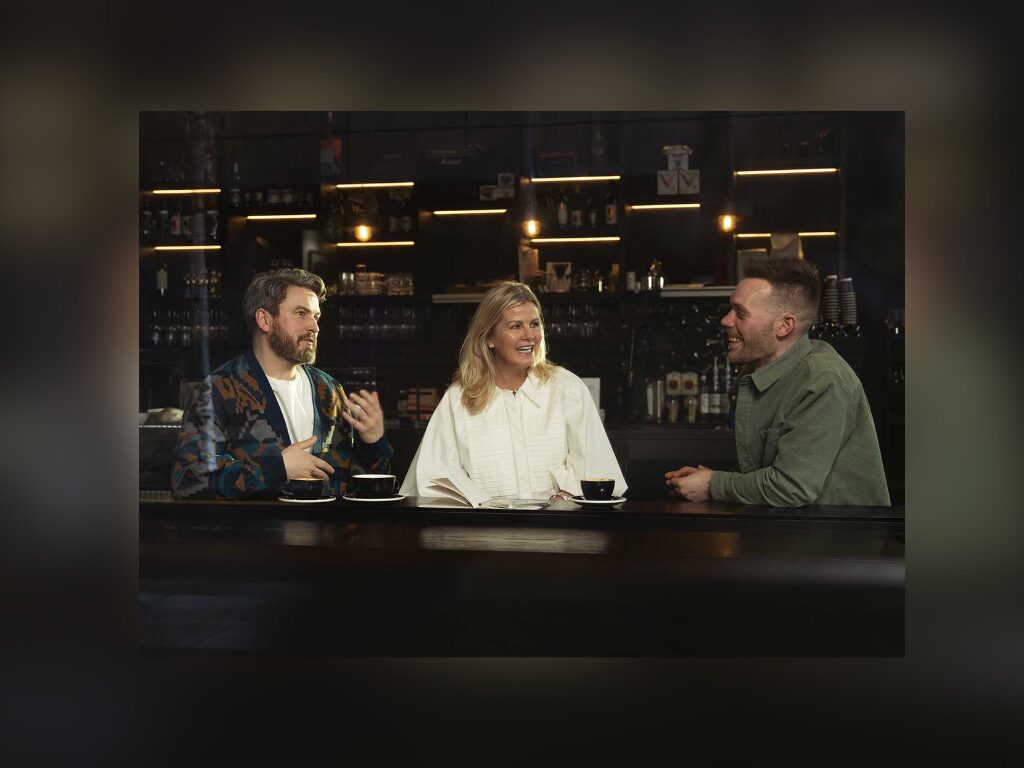 group of people having coffee