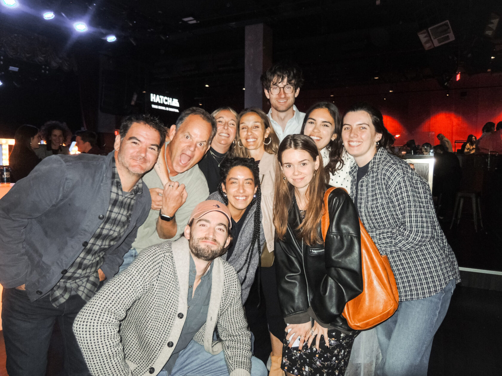 group of people taking a picture