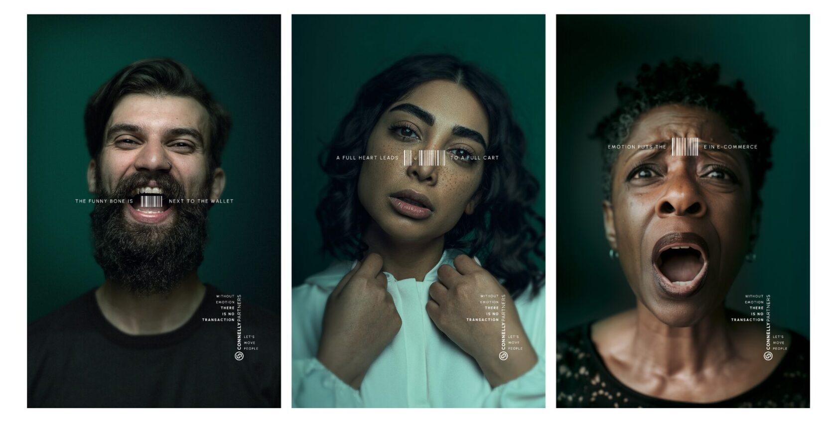 collage of people in dark lighting