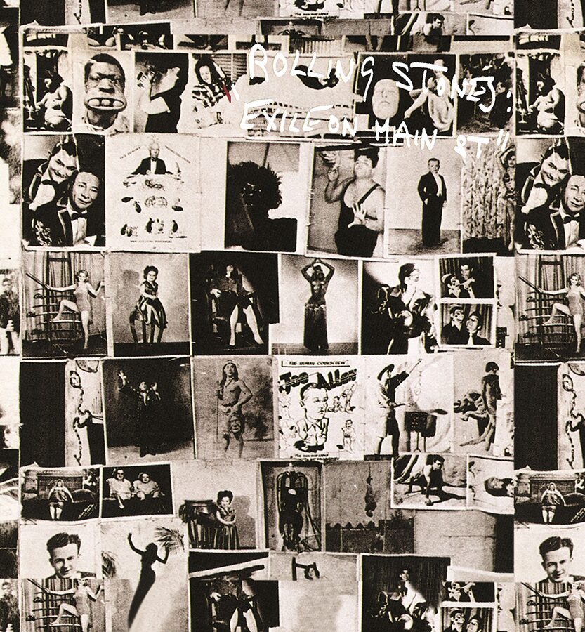 black and white collage
