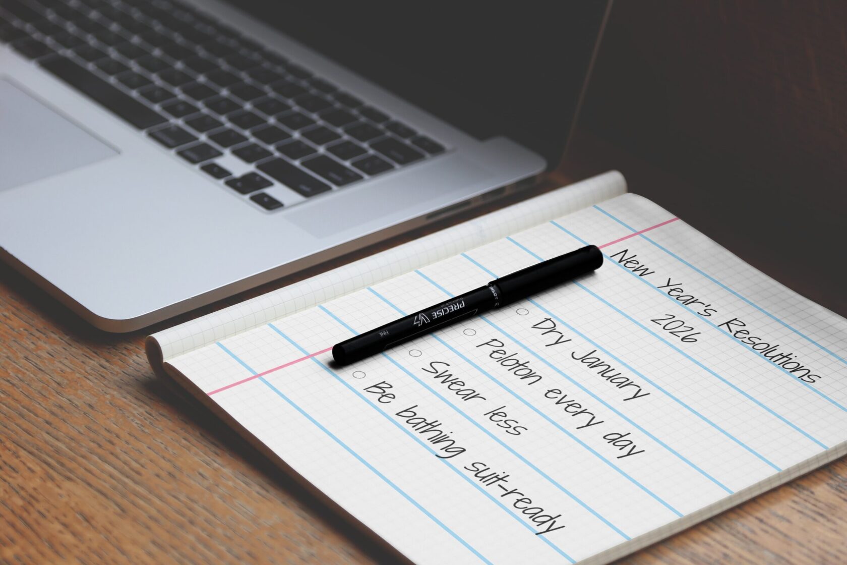 list next to computer